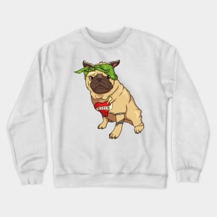 Gangsta Pug Crewneck Sweatshirt